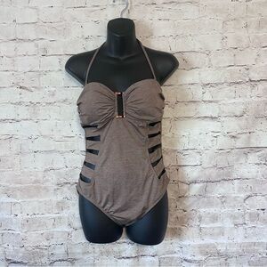 La Blanca Tan Cutout Swimsuit